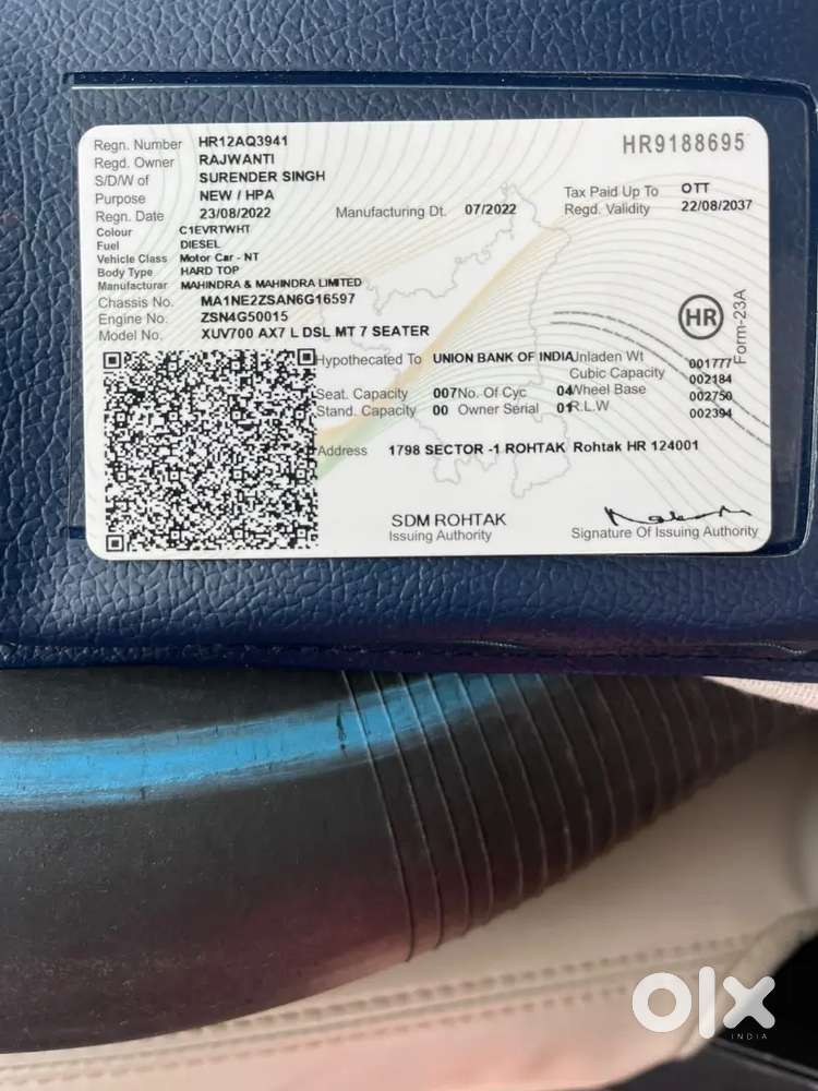 Mahindra Xuv700 2022 Diesel 87000 Km Driven