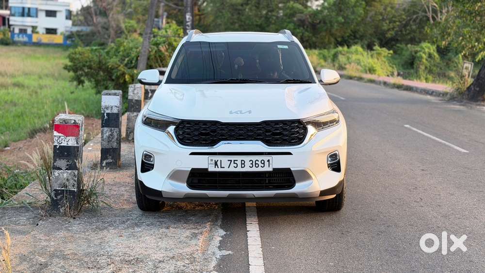 Kia Sonet Htx Diseal 2021 White Sunroof