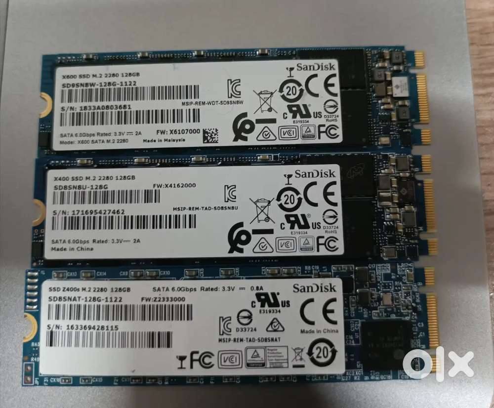 128GB - SanDisk M.2 Double cut