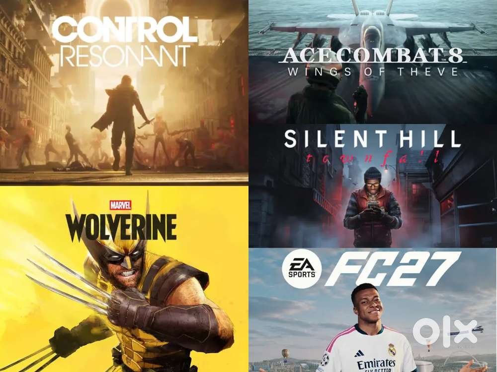 PS5&4 Games Wolverine,FC 27,Onimusha,Control 2,Yotei,Wukong,AceCombat8