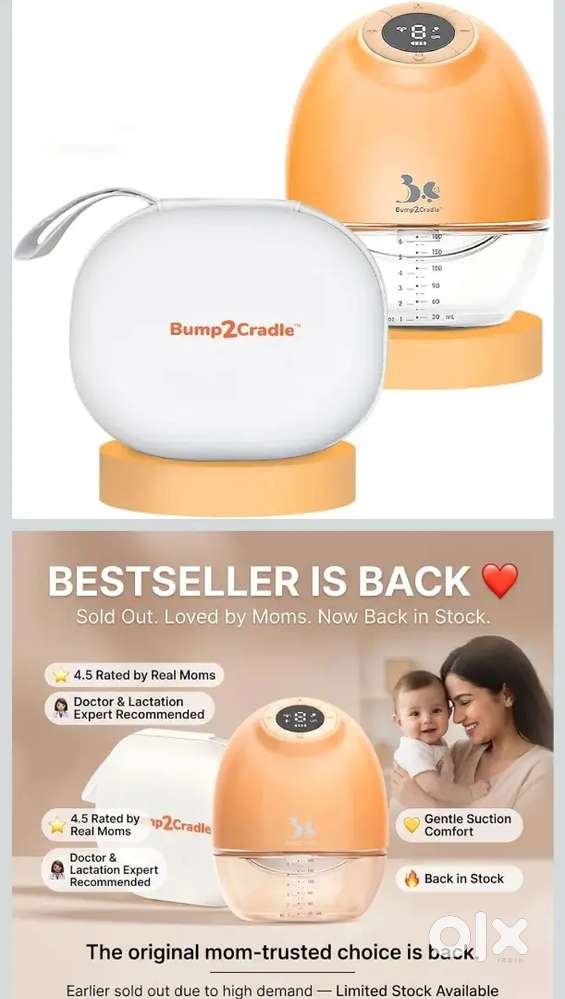 Bump2Cradle premium breast pump