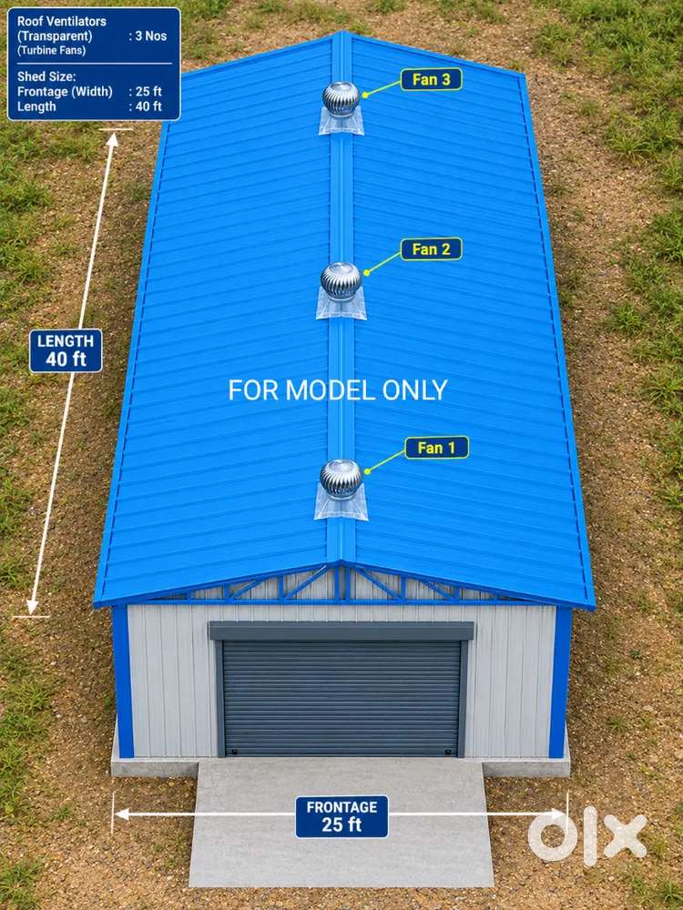Work shed/ godown for rent near ponnerikarai