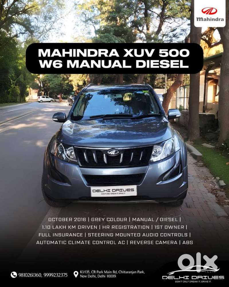 Mahindra Xuv500 W6 2wd, 2016, Diesel