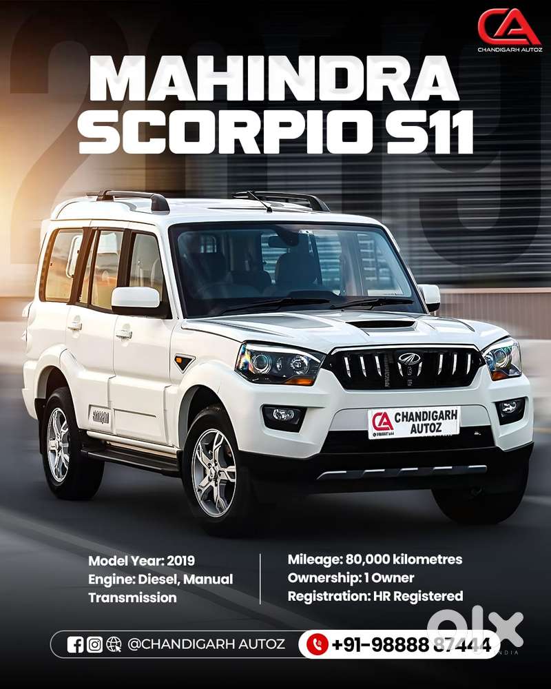 Mahindra Scorpio Classic 2.2 S 11 Mt 7 Cc, 2019, Diesel