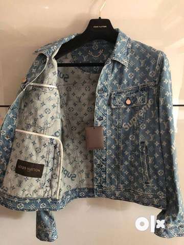 Lv supreme denim hot sale jacket price