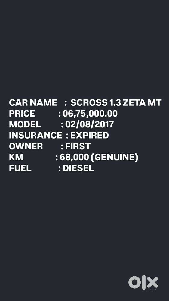 Maruti Suzuki S-cross 2017-2020 1.3 Zeta, 2017, Diesel