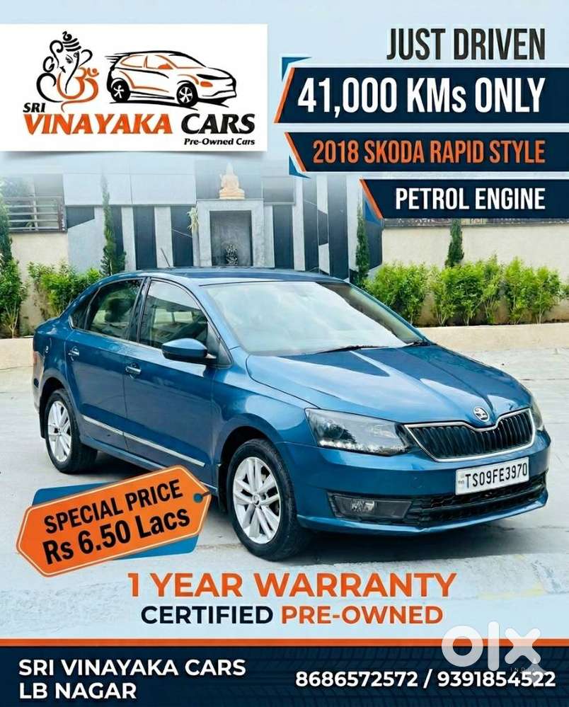 Skoda Rapid 1.6 Mpi Style Black Package, 2018, Petrol