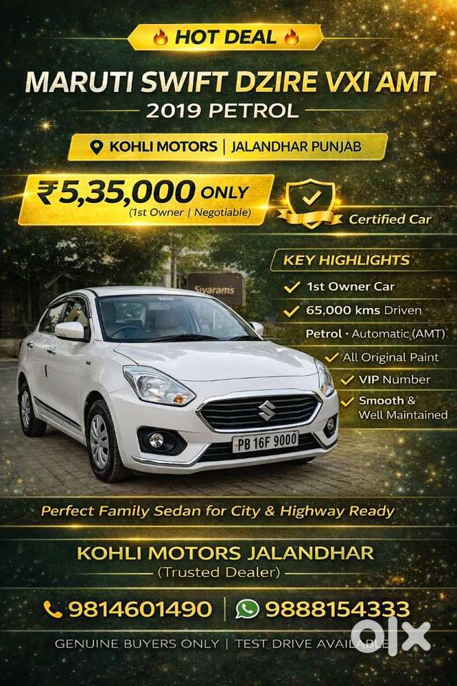 Maruti Suzuki Swift Dzire Vxi(o) Amt, 2019, Petrol