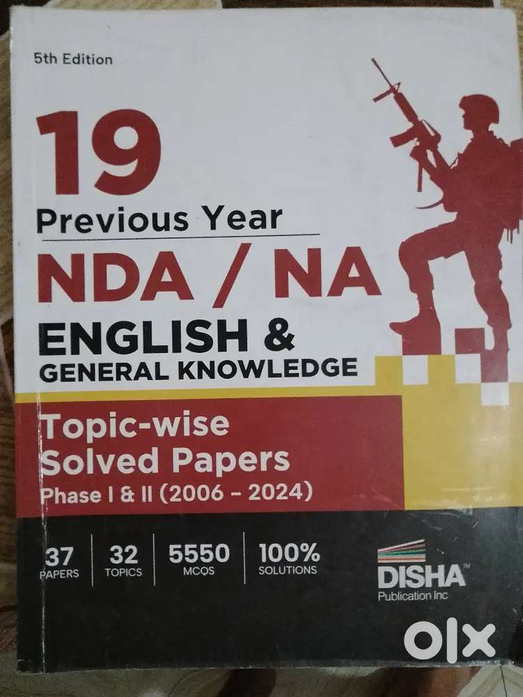 Nda/Na Previous Year Questions English and GK