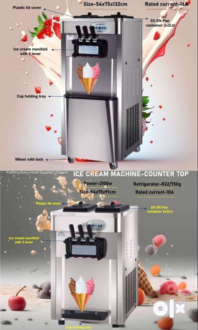 Softy Ice cream machine,Sugarcane Juicer,Juice dispenser,Deep Freezer ...