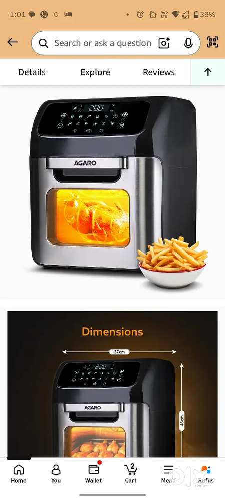 Agaro Air fryer