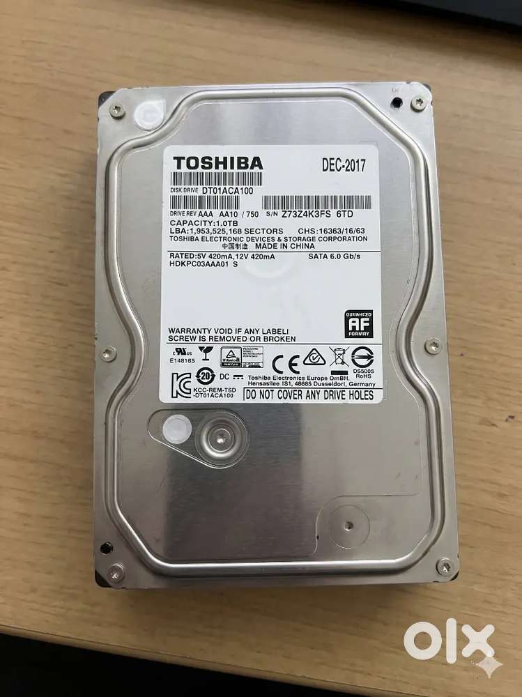 All hard disk available