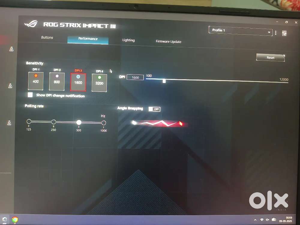 Asus Rog strix impact 3 wired gaming mouse