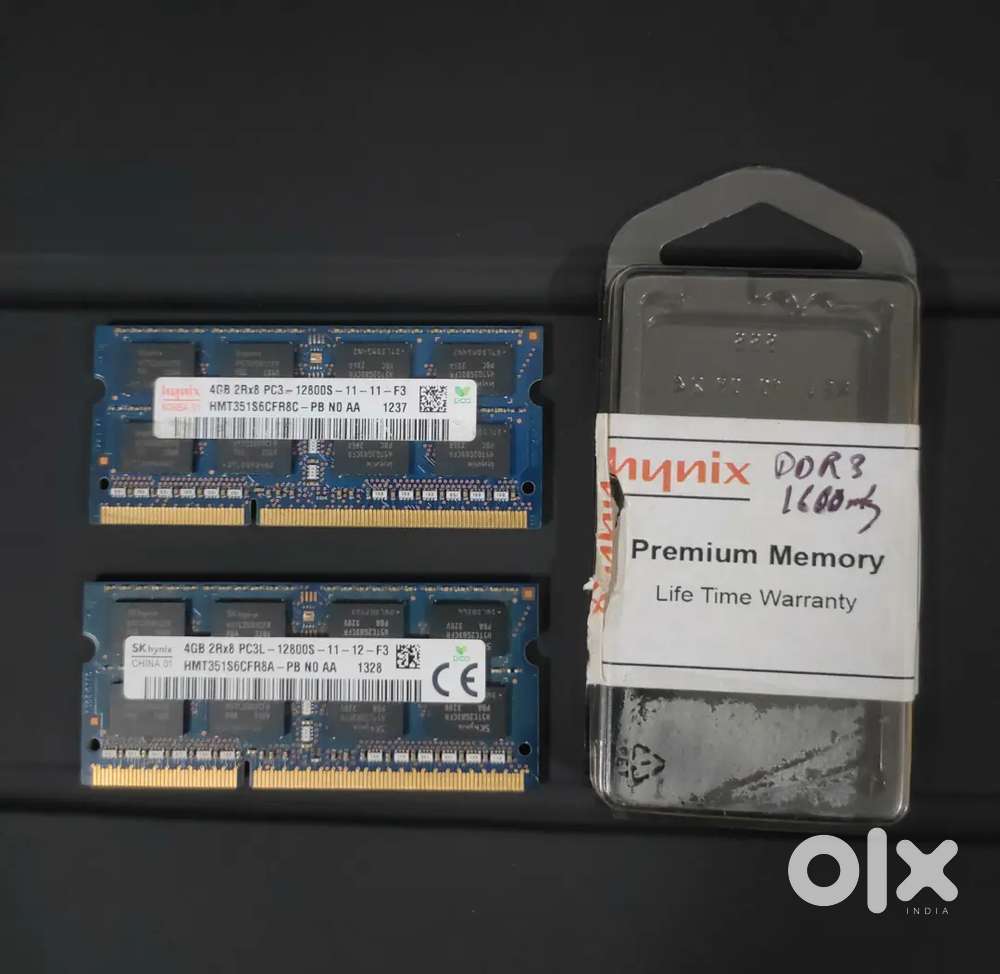 2 Laptop ram 4gb DDR3 1600mhz