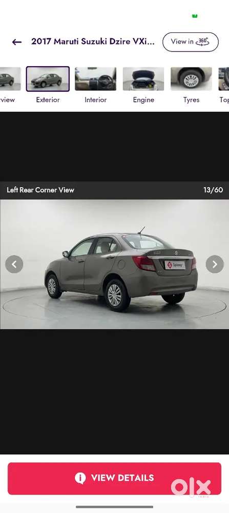 Maruti Suzuki Dzire 2017 Petrol 58500 Km Driven