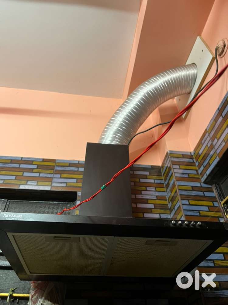 Hindware chimney + aluminimum outlet pipe (self cleaning &sleek design
