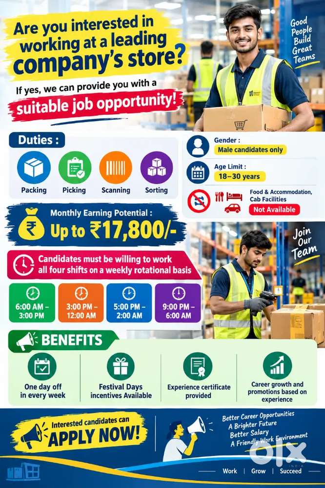 Picking Packing Hiring in Kozhikode