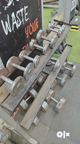 Dumbbells Used Gym Fitness equipment for sale in Lajpat Nagar 4 OLX