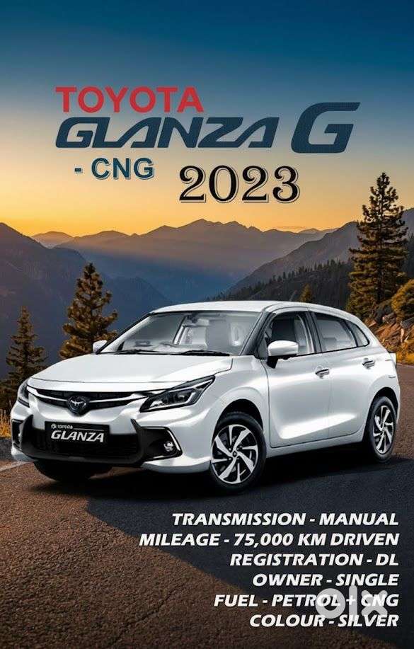 Toyota Glanza 1.2 G E-cng, 2023, Cng & Hybrids