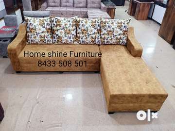 Sale Sale Sale L shape sofa with cushions in just 24000