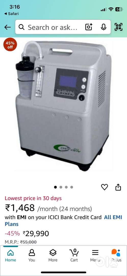 Brand new Oxygen Concentrator at low cost