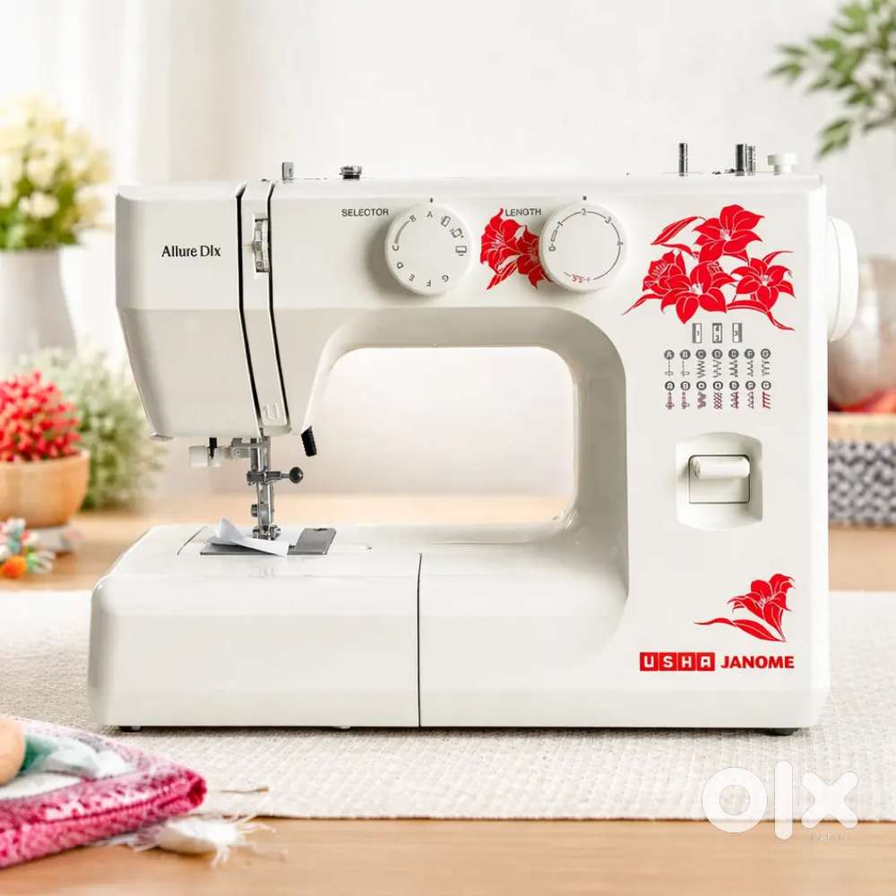 USHA JANOME Allure DLX Electric Sewing Machine -White