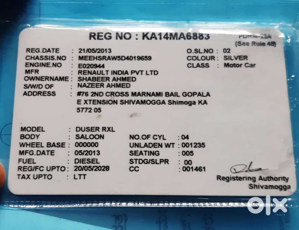 Renault Duster 2012-2015 85ps Diesel Rxl Optional, 2013, Diesel