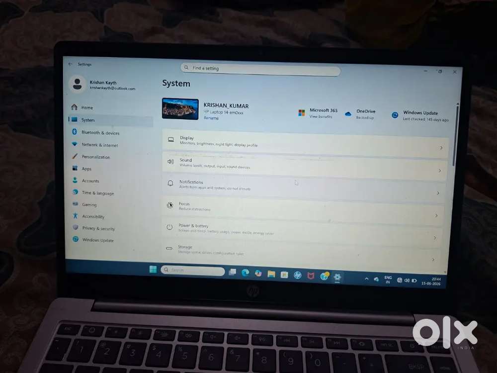 HP Laptop 14 (500 GB Hard Disk ,8 GB Ram )