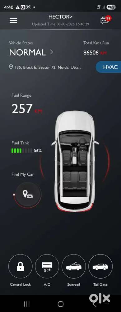 Mg Hector Sharp Pro 2021 Petrol Automatic-top Model