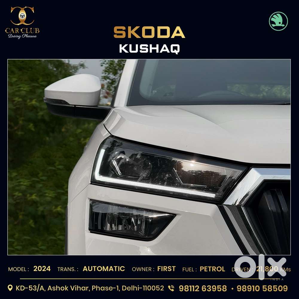 Skoda Kushaq 1.0 Tsi Style At (6 Airbags), 2024, Petrol