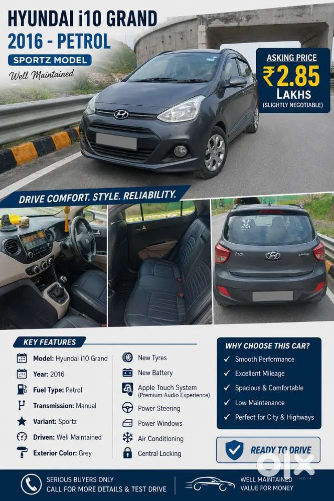 Hyundai Grand I10 Prime Petrol Manual 2016