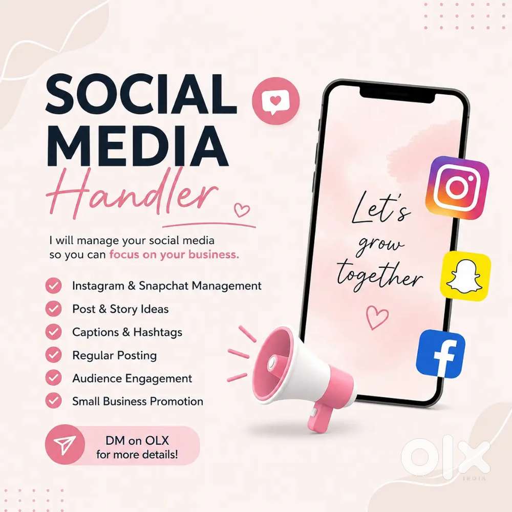 Social Media Handler  Instagram & Snapchat Management  Affordable