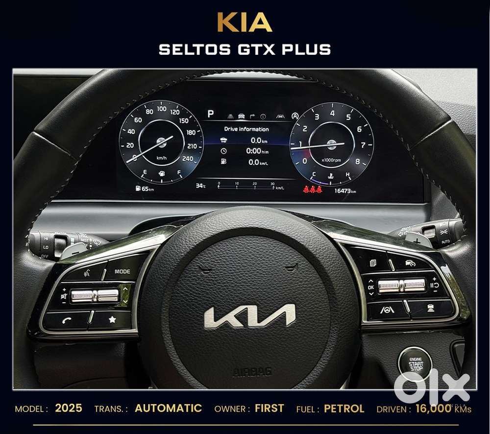 Kia Seltos Gtx Plus 1.5 Turbo Petrol Dct, 2025, Petrol