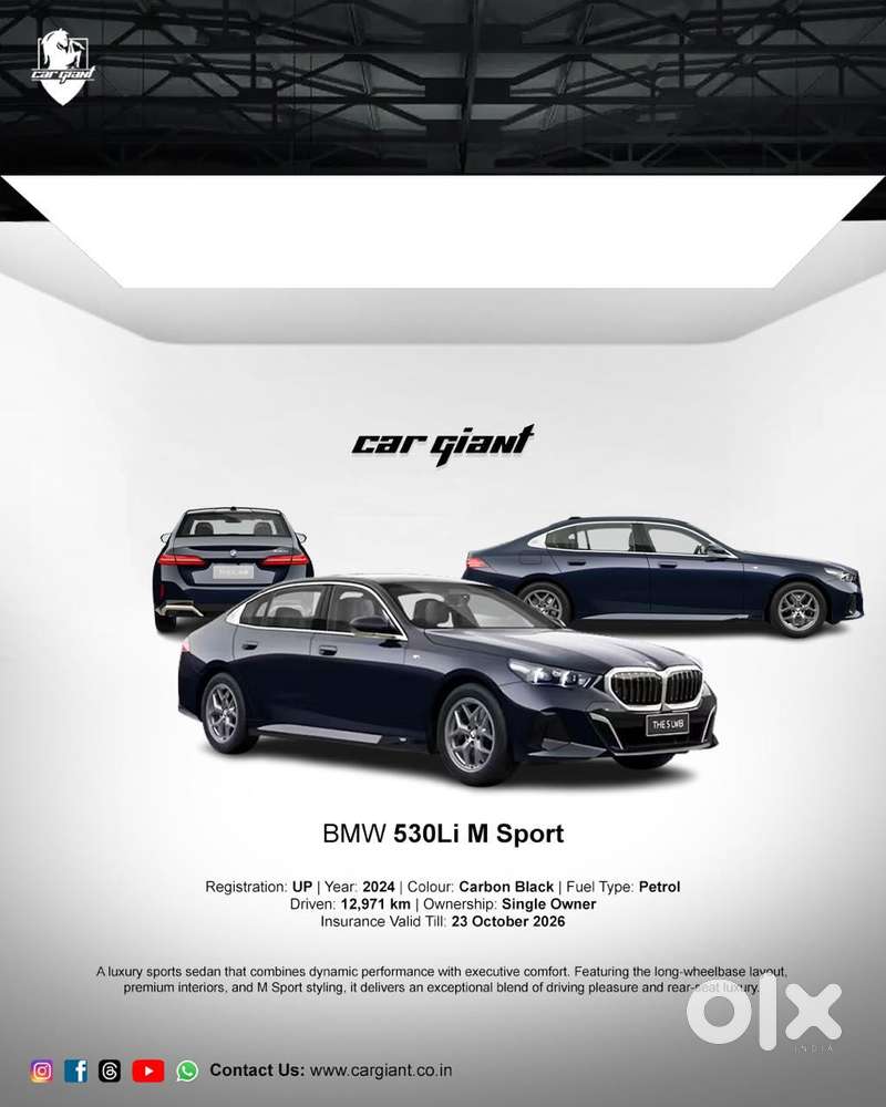 Bmw 5 Series 2.0 530i M Sport, 2024, Petrol