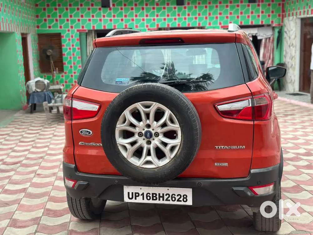 Ford Ecosport Orangecolor 1.5 Diesel 2016 Top Model Push Button Start