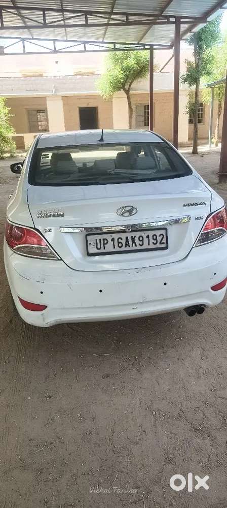 2nd Owner  Hyundai Verna Car White Colour