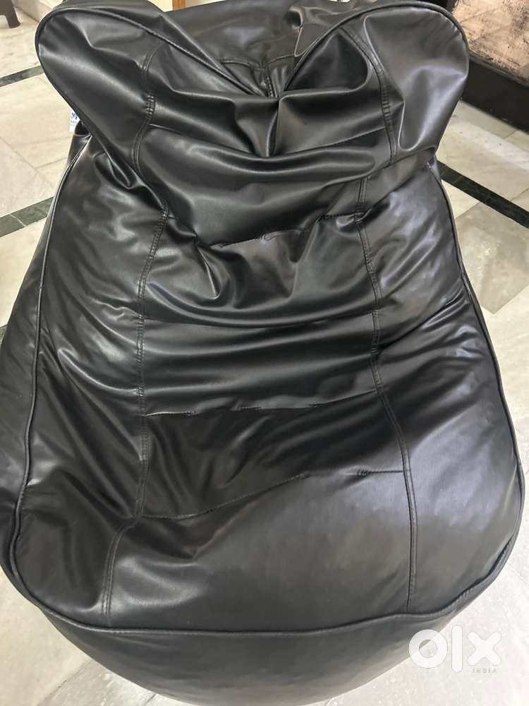 Bean bag 4xl with beans filled black colour