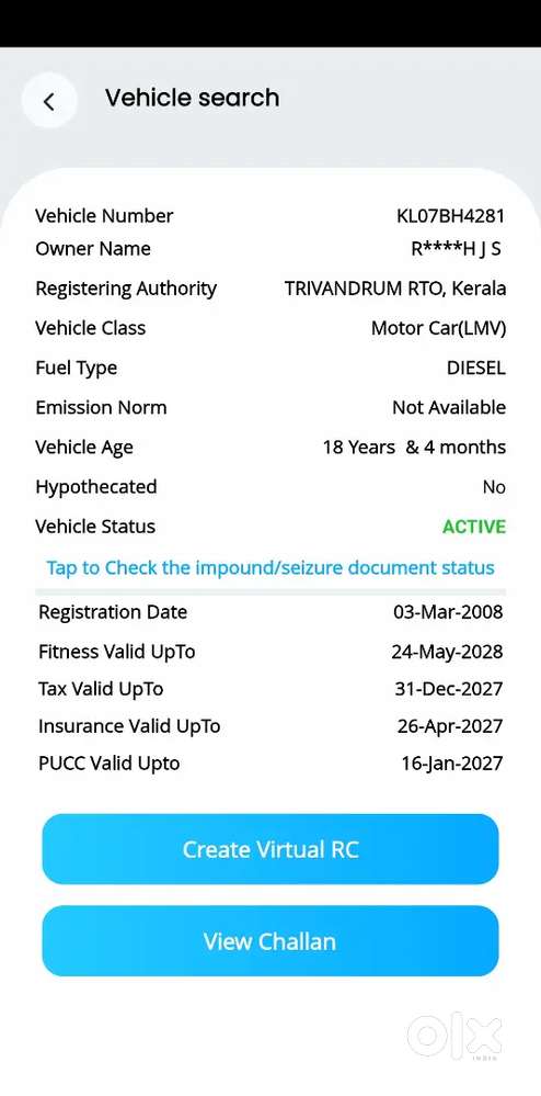 Tata Safari Dicor 2.2 Vx