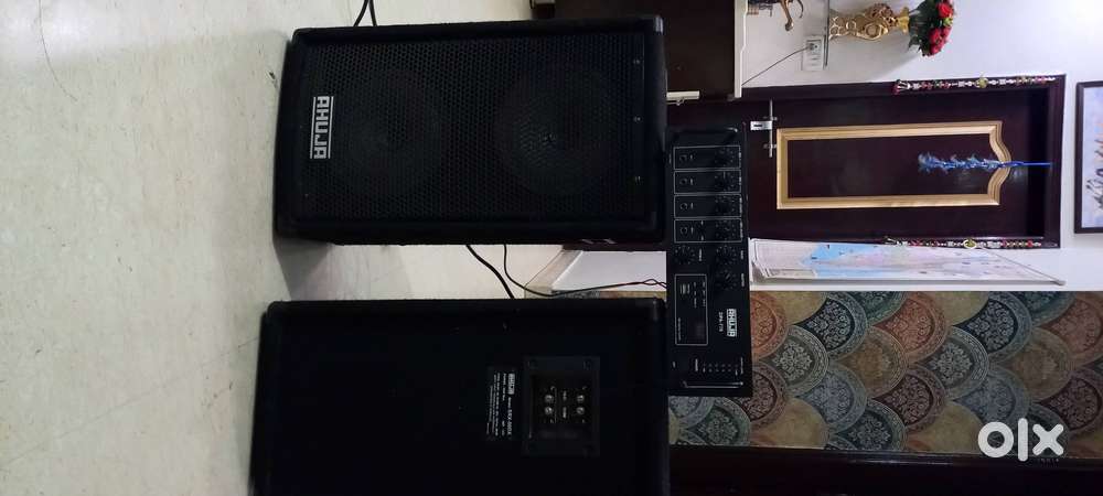 PA System:Ahuja Amplifier along with Speakers, Mic & Stand 50W