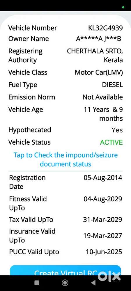 Beat  Lt 2014 Diesel 1. 20 Km Driven Single Owner, Major Service Done.