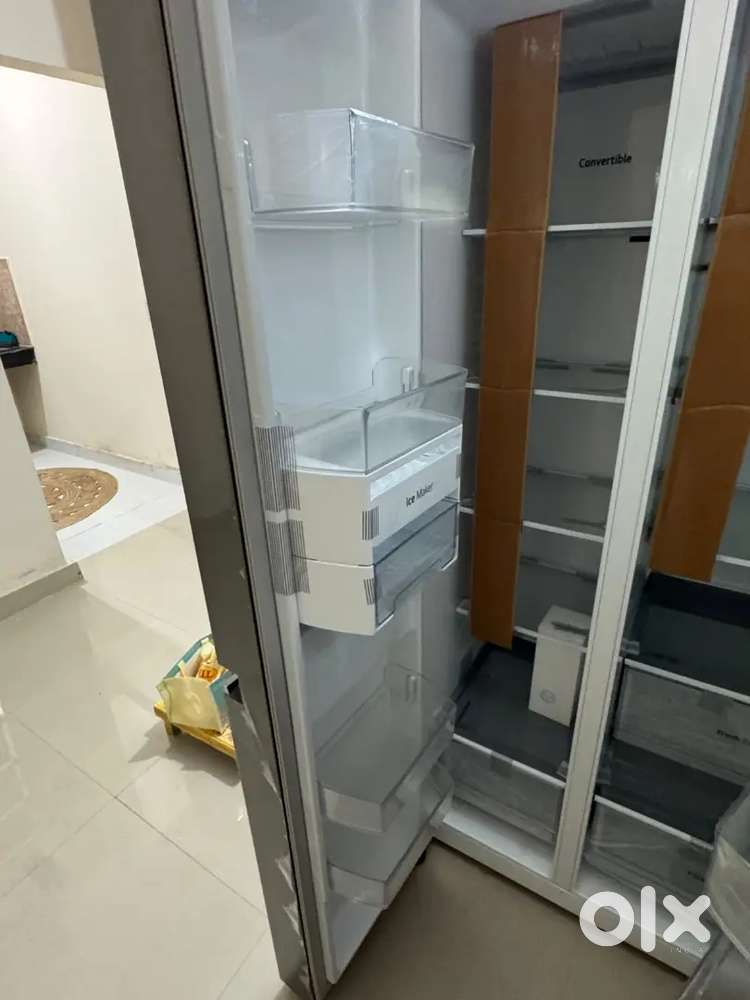LG 650 liter 3 star side by side refrigerators double door brand new