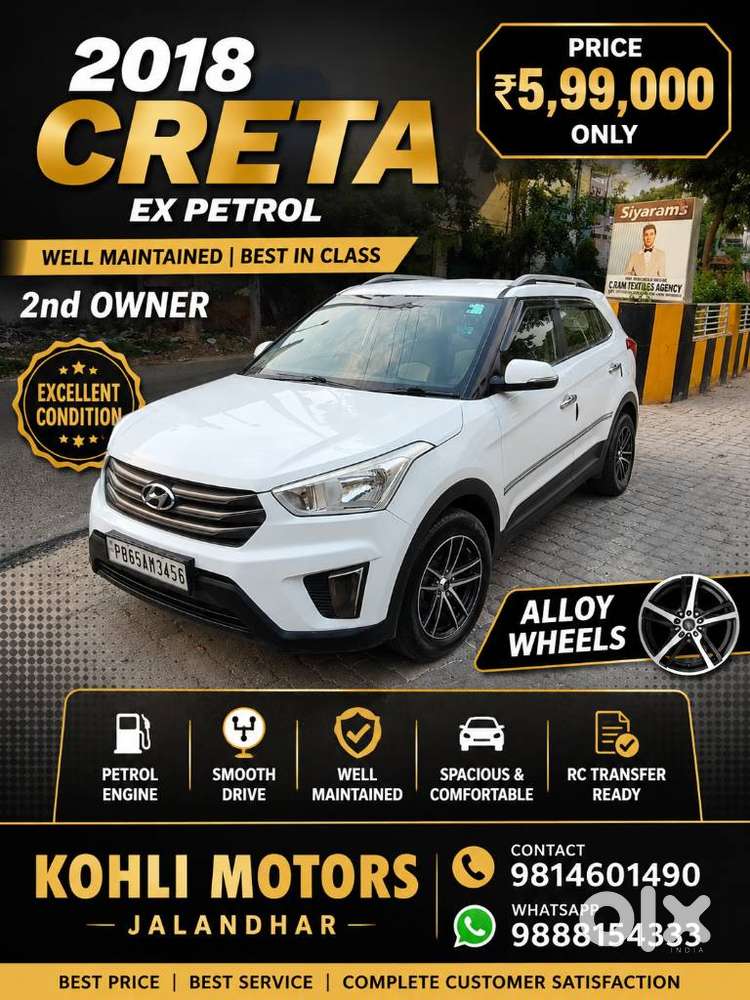 Hyundai Creta 1.6 Ex Petrol, 2018, Petrol