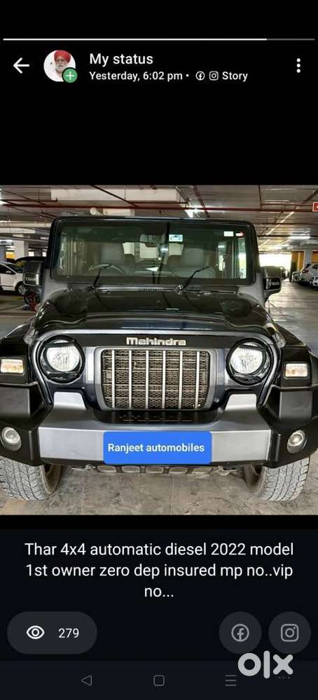Mahindra Thar Lx D At 4wd Ht, 2022, Diesel