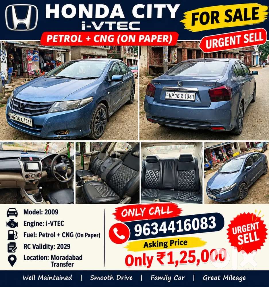 Honda City 2009 Model Urgent Sell Only Call