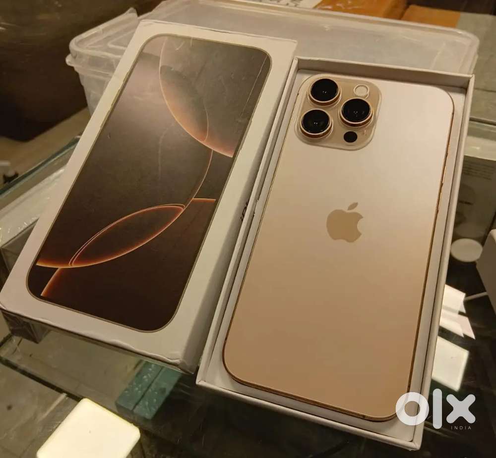 FESTIVAL NAVRATRI OFFER APPLE IPHONE 16PROMAX GOLD COLOR BOX BILL ALSO