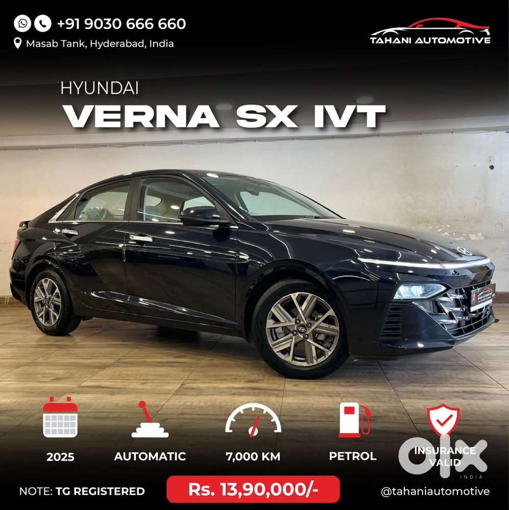 Hyundai Verna 1.5 Sx Ivt, 2025, Petrol