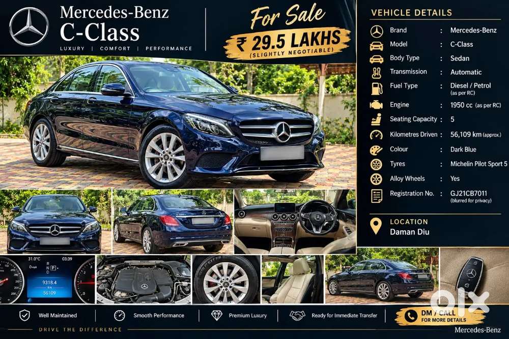 Mercedes-benz C-class 2019 Internal Transfer New Wheels Worth 60k