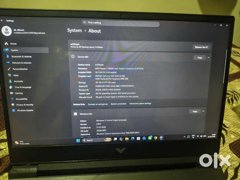 HP Victus 15 Gaming Laptop
