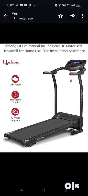 Treadmill for home olx hotsell