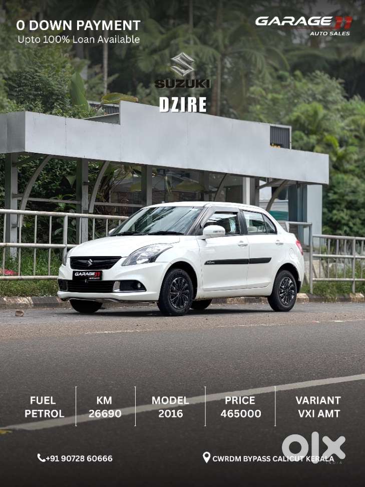 Maruti Suzuki Dzire 1.2 Vxi Amt, 2016, Petrol
